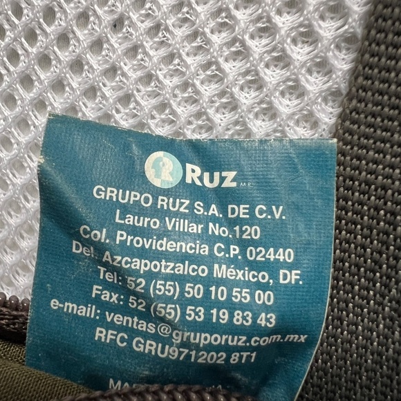 Disney Waist Bag Cotton Canvas Green Patchwork Mickey Back Zipper Travel RUZ - Picture 6 of 7